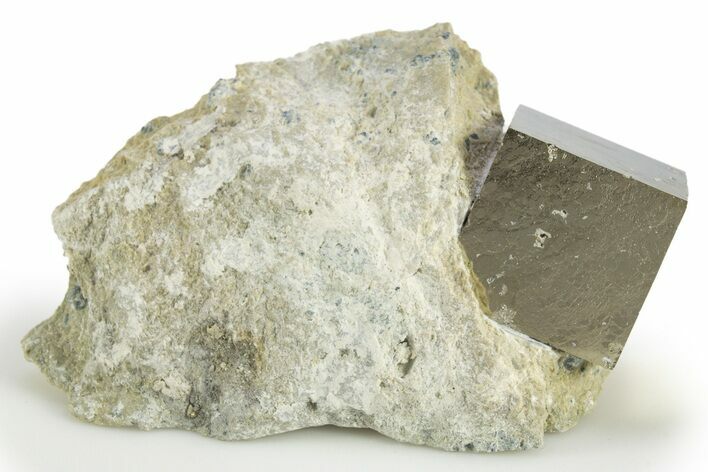 Natural Pyrite Cube In Rock - Navajun, Spain #304042